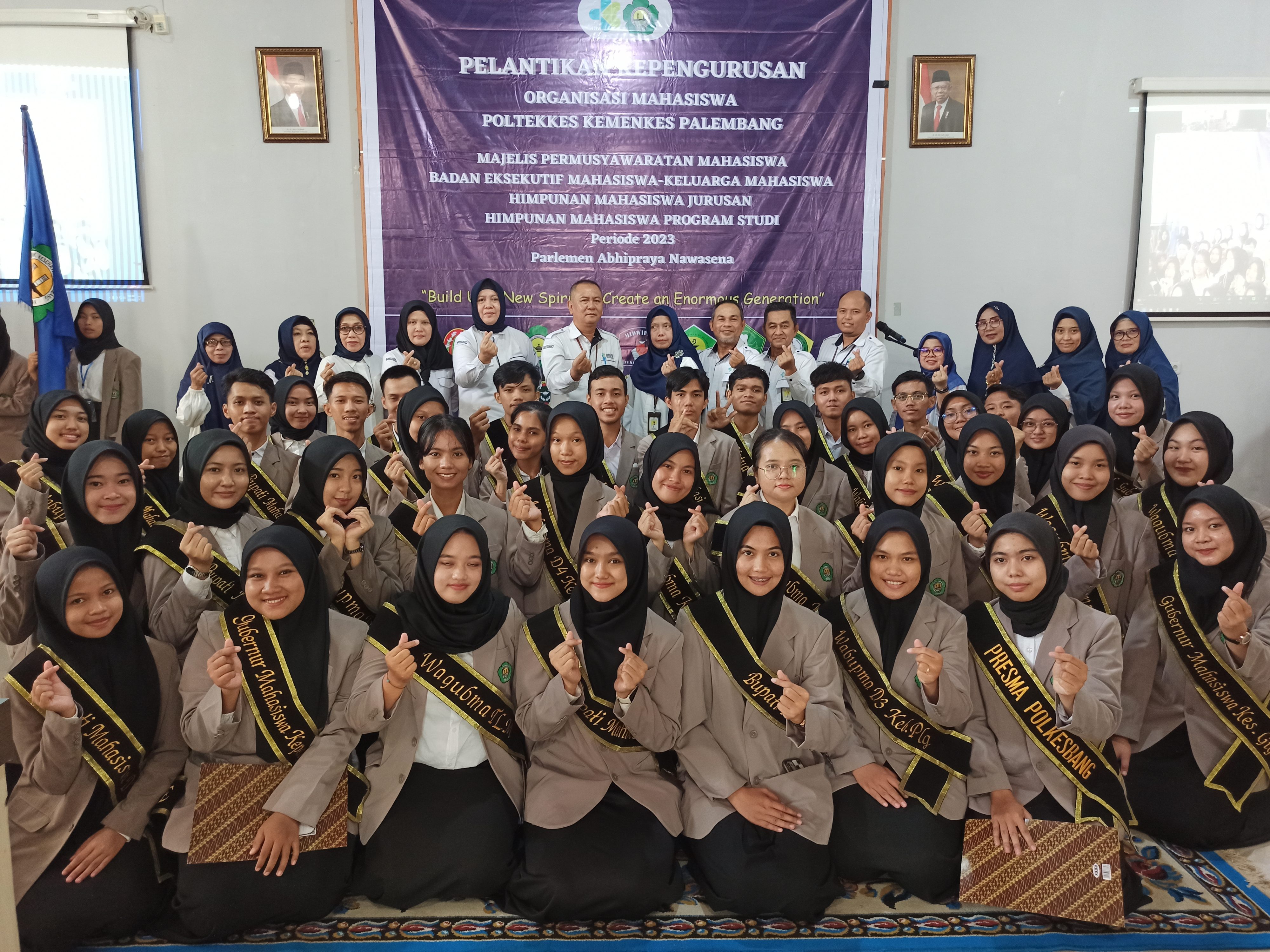 Pelantikan (Ormawa) Organisasi Mahasiswa Poltekkes Kemenkes Palembang Tahun 2023
