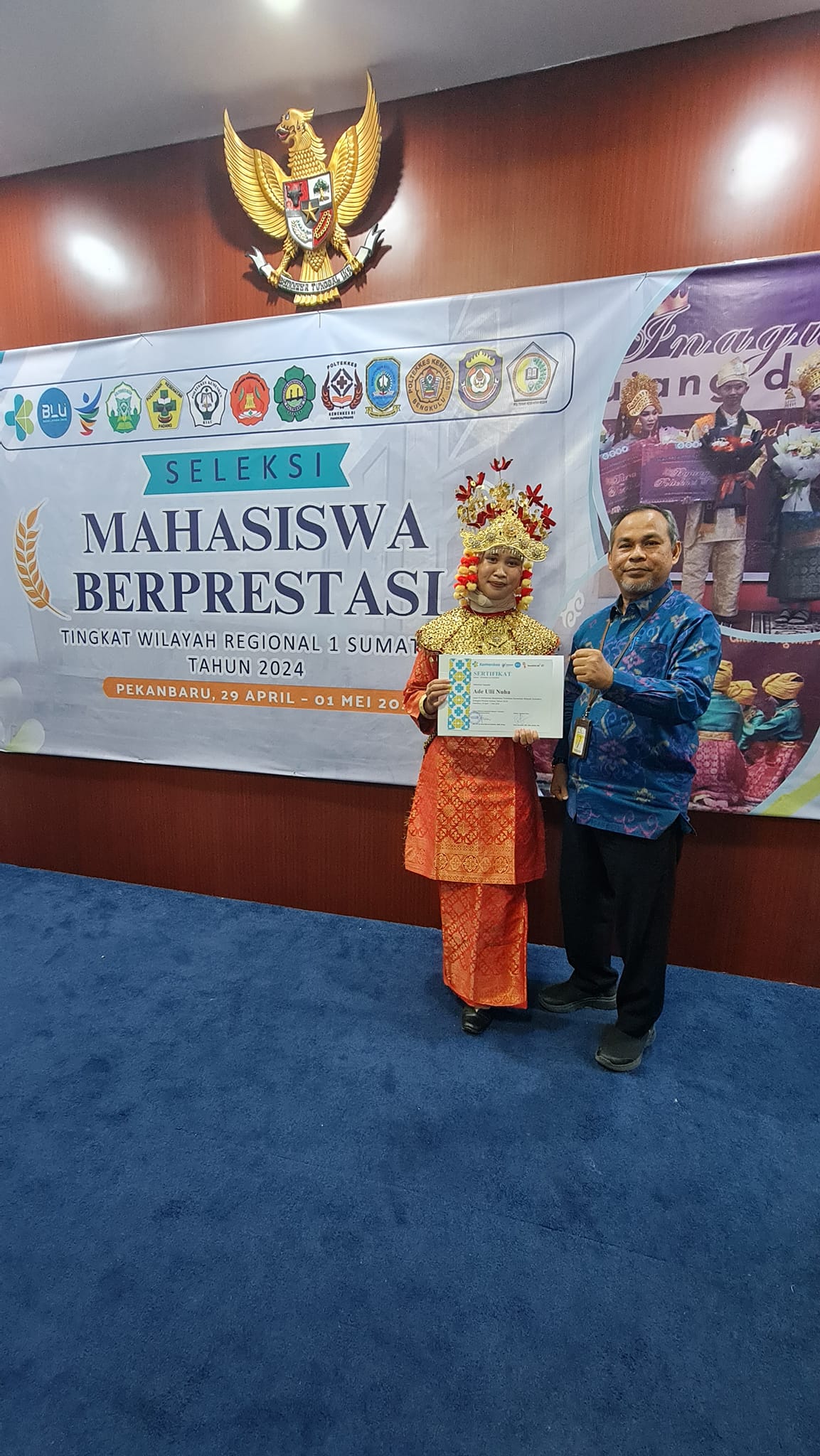Ade Uli Nuha Mawapres Terbaik Ke-3 Kategori Inovasi Pada Tingkat Poltekkes Regional Sumatera