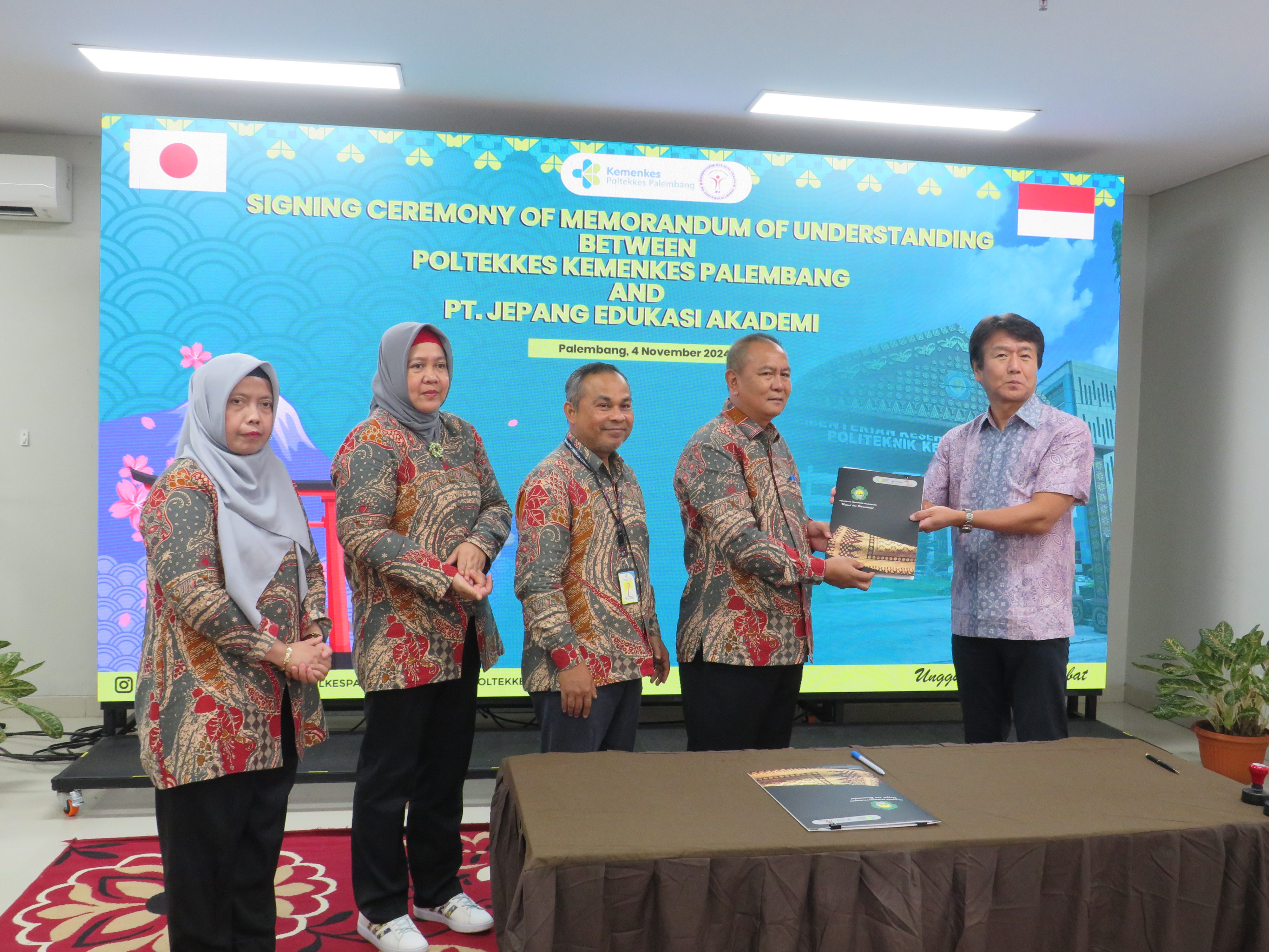 Poltekkes Palembang laksanakan penandatanganan MoU Dengan Japan Edukasi Akademi (JEA) Tahun 2024