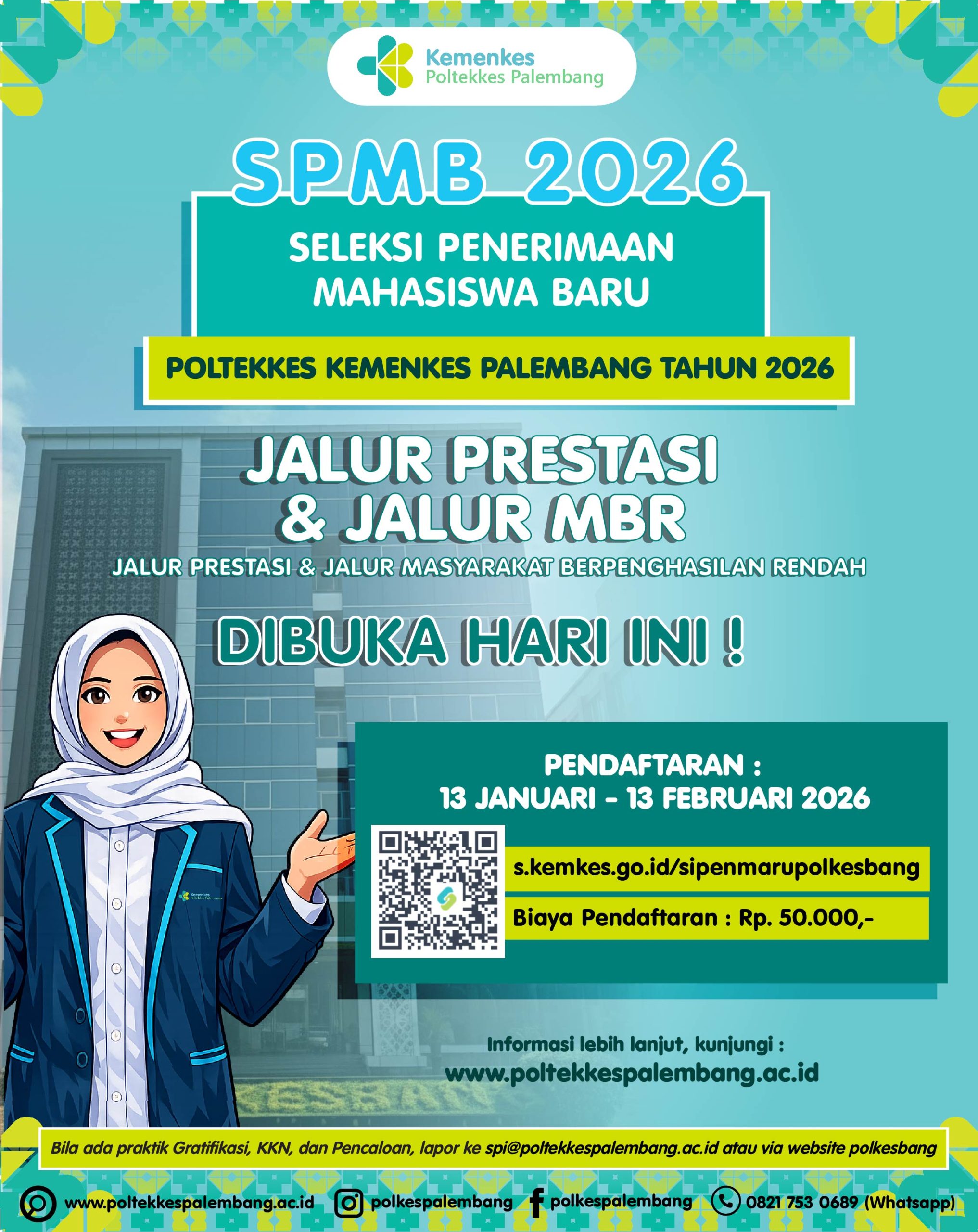 Pendaftaran SPMB Prestasi dan MBR (Masyarakat Berpenghasilan Rendah) Tahun 2026