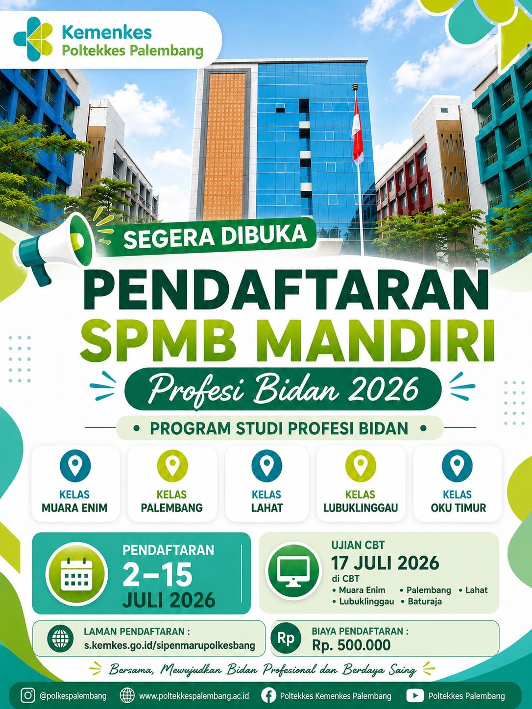 Pendaftaran SPMB Mandiri Profesi Progam Studi Pendidikan Profesi Bidan